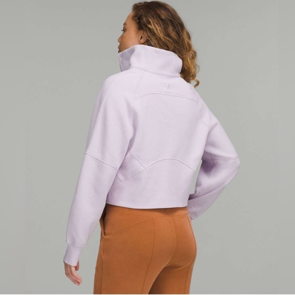 Lululemon Sweats Scuba Oversized Funnel Neck Half-Zip Lavender Dew XS / nwot - Picture 2 of 5